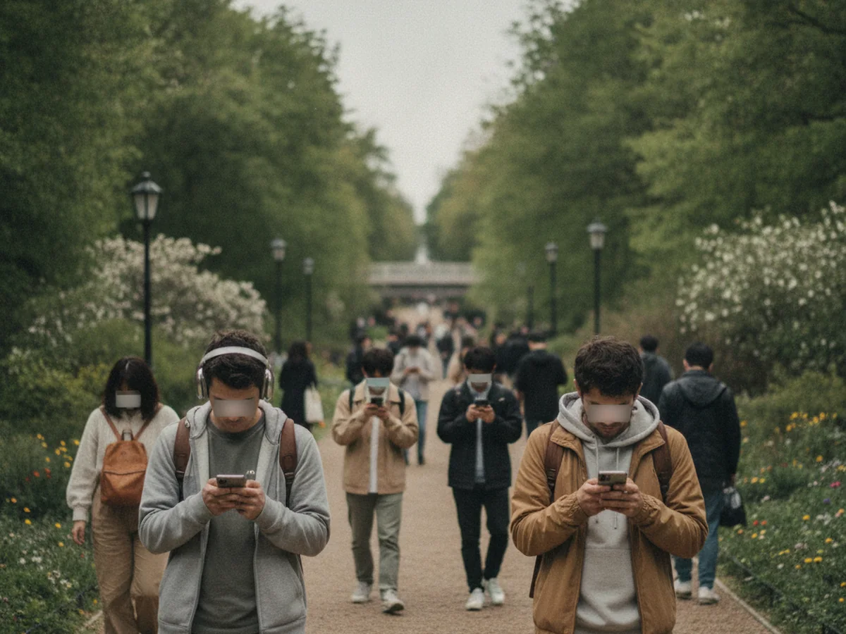 Obsessed with technology, oblivious to the world around us