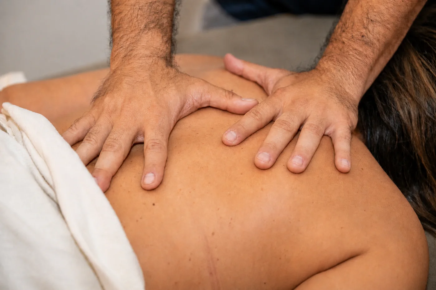 Myofascial Release session in progress