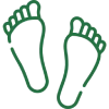 Uneven foot loading
