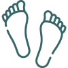 Uneven foot loading